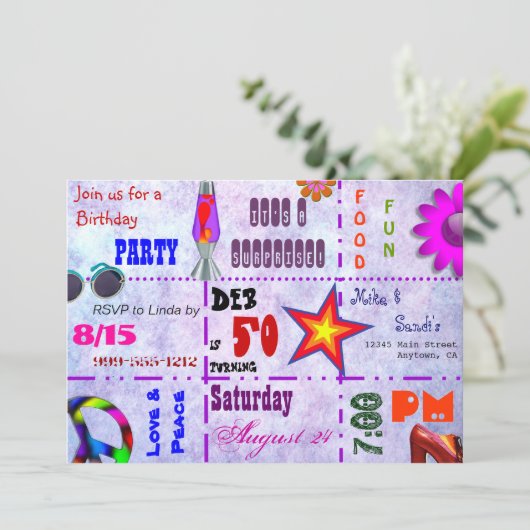 Uitnodiging 70 (Staand voorkant)