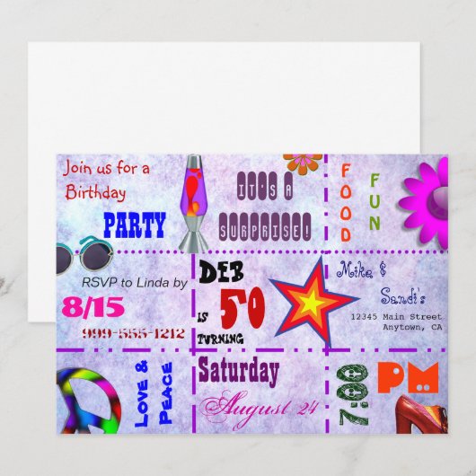 Uitnodiging 70 (Voorkant / Achterkant)