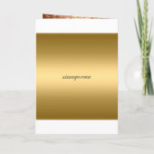 Uitnodiging 70ste verjaardagsfeestje Goud (Achterkant)