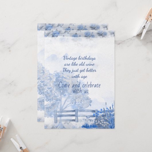  uitnodiging 75e verjaardag (Voorkant / Achterkant in situ)