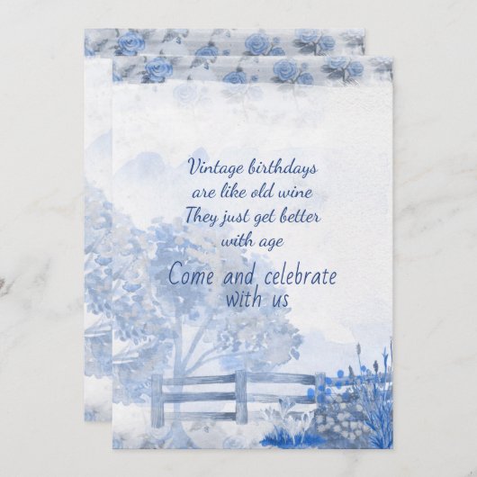 uitnodiging 75e verjaardag (Voorkant / Achterkant)