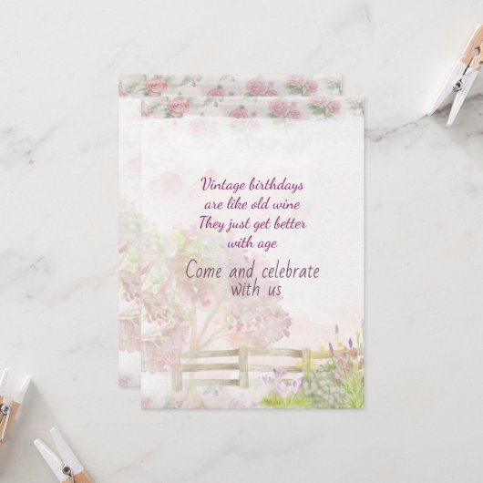  uitnodiging 75e verjaardag (Voorkant / Achterkant in situ)