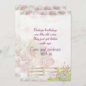  uitnodiging 75e verjaardag (Voorkant / Achterkant)