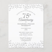 Uitnodiging 75ste huwelijksverjaardag harten budge (Voorkant)
