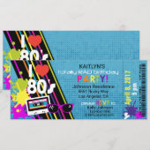 Uitnodiging 80-jarige verjaardag (Voorkant / Achterkant)