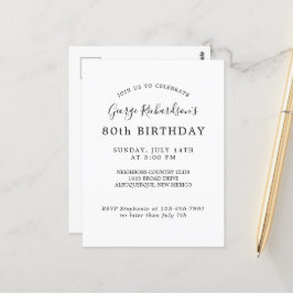 Uitnodiging 80e verjaardagsfeest