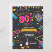 Uitnodiging 80's Feest (Voorkant)