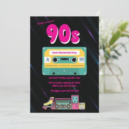 Uitnodiging 90 jaar (Staand voorkant)