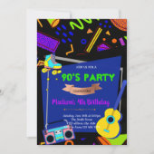 Uitnodiging 90's verjaardagsfeest (Voorkant)