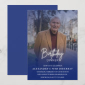 Uitnodiging 90ste verjaardag Verjaardagsdiner Foto (Voorkant / Achterkant)