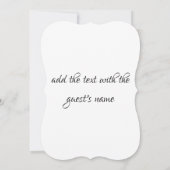 Uitnodiging a la boda (Achterkant)