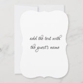 Uitnodiging a la boda elegante dorada (Achterkant)