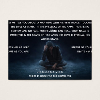 Uitnodiging aan Christus Visitekaartje