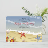 Uitnodiging aan de kust (Staand voorkant)