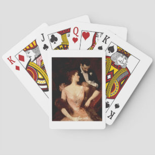 Uitnodiging aan de Waltz, 1895 (olie op canvas) Speelkaarten