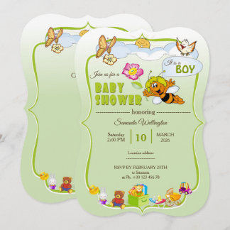 uitnodiging aan het baby shower