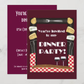 Uitnodiging aan Inwendige Partij-met Citaat (Voorkant / Achterkant)