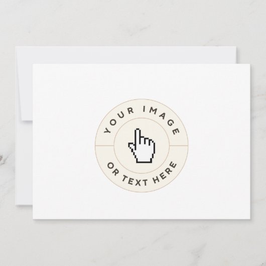 Uitnodiging - Aangepast (afbeelding/tekst toevoege (Voorkant)