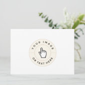 Uitnodiging - Aangepast (afbeelding/tekst toevoege (Staand voorkant)