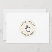 Uitnodiging - Aangepast (afbeelding/tekst toevoege (Achterkant)