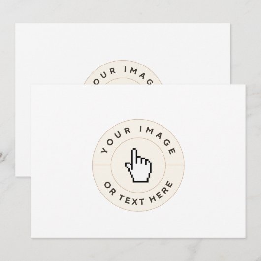 Uitnodiging - Aangepast (afbeelding/tekst toevoege (Voorkant / Achterkant)