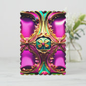 Uitnodiging, aangepaste uitnodigingen voor elke ge (Staand voorkant)