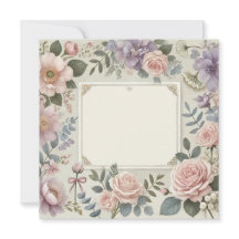 UITNODIGING/AANKONDIGING MET MOOIE BLOEMEN