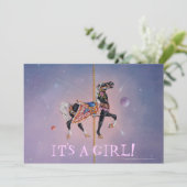 Uitnodiging, Aankondiging -Petaluma Carousel Horse (Staand voorkant)