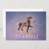 Uitnodiging, Aankondiging -Petaluma Carousel Horse (Voorkant / Achterkant)