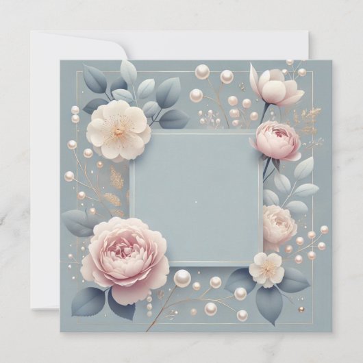 Uitnodiging Aankondiging Something Blue (Voorkant)