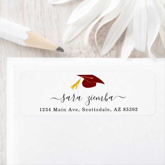 Uitnodiging/Aankondiging van de Graduation Party Etiket (Insitu)