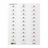 Uitnodiging/Aankondiging van de Graduation Party Etiket (Full Sheet)