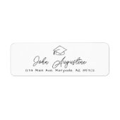 Uitnodiging/Aankondiging van de Graduation Party Etiket (Voorkant)