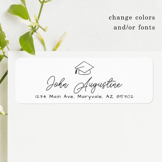 Uitnodiging/Aankondiging van de Graduation Party Etiket