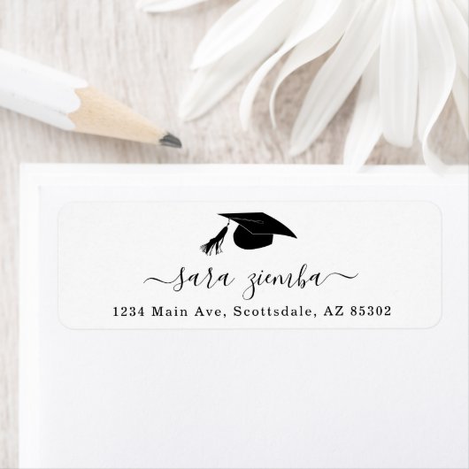 Uitnodiging/Aankondiging van de Graduation Party Etiket (Insitu)