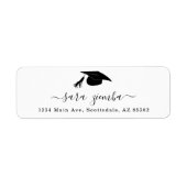 Uitnodiging/Aankondiging van de Graduation Party Etiket (Voorkant)