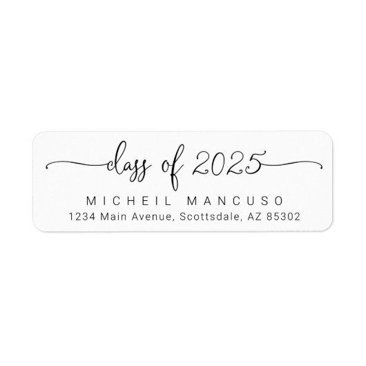 Uitnodiging/Aankondiging van de Graduation Party Etiket (Voorkant)