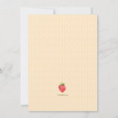 Uitnodiging Aardbeien Plukfeestje (Achterkant)