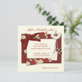 Uitnodiging aardbeienzomer (Staand voorkant)