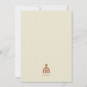 Uitnodiging Abstracte Kathedraal Wijding Ceremonie (Achterkant)