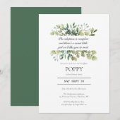 Uitnodiging Adoptie Aankondigingsfeestje (Voorkant / Achterkant)