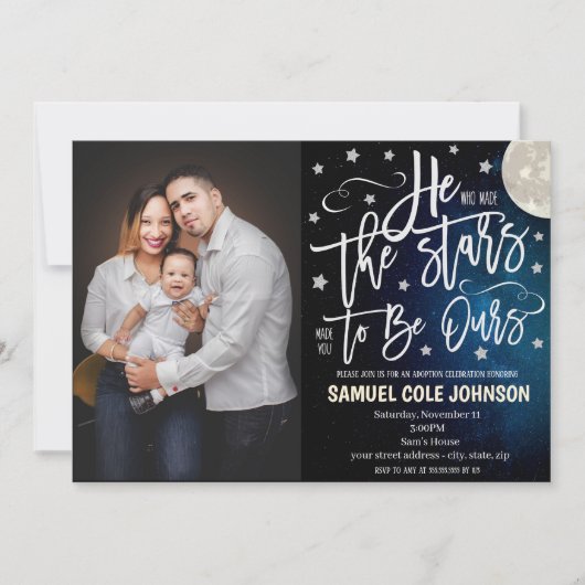 Uitnodiging Adoptie Feest (Voorkant)