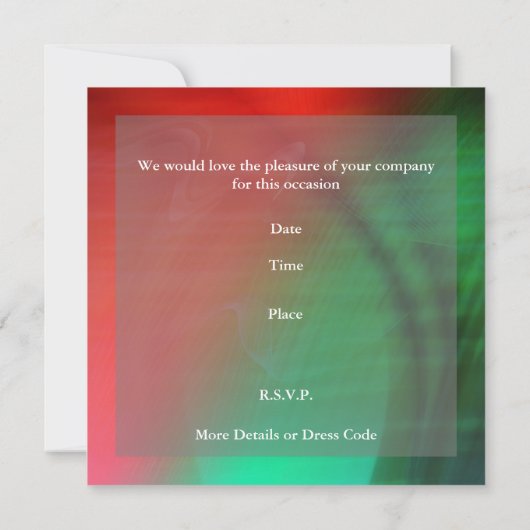 Uitnodiging afkeuring partij (Achterkant)