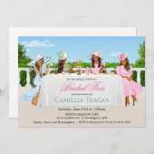 Uitnodiging Afrikaanse Amerikaanse Bridal Tea Part (Voorkant / Achterkant)