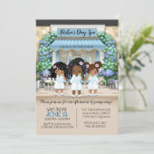 Uitnodiging Afrikaanse Amerikaanse Spa Party (Staand voorkant)