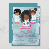 Uitnodiging Afrikaanse Amerikaanse Spa Party (Voorkant / Achterkant)