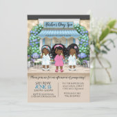 Uitnodiging Afrikaanse Amerikaanse Spa Party (Staand voorkant)