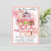 Uitnodiging Afrikaanse Amerikaanse Spa Party (Staand voorkant)