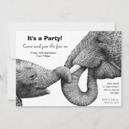 Uitnodiging Afrikaanse Elephants Party