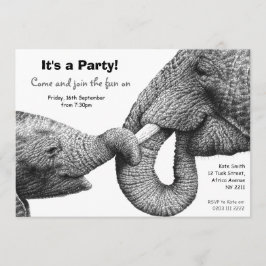Uitnodiging Afrikaanse Elephants Party